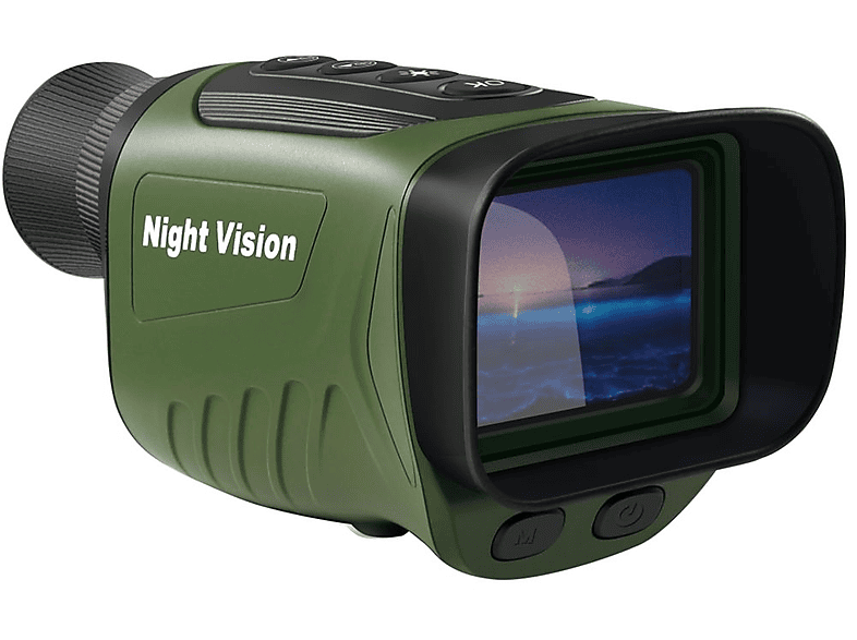 LEIGO Monokular Fernglas, Nachtsichtgerät Monokular Nachtsicht, HD Vogelbeobachtung 10x, 2 Zoll, Fernrohr