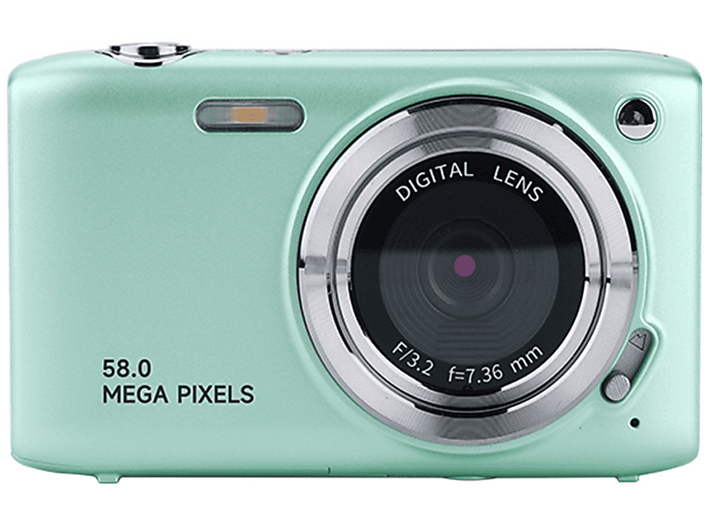 SYNTEK Hochauflösende Digitalkamera - Autofokus, Schönheitsfilter Digitalkamera grün, LCD-