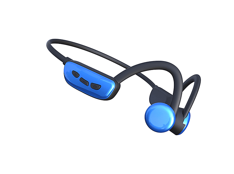 SYNTEK Kopfhörer Open-ear In-Ear | Bone Bluetooth Kopfhörer Headphones, Swimming MediaMarkt Blue Conduction Bluetooth Bluetooth blau
