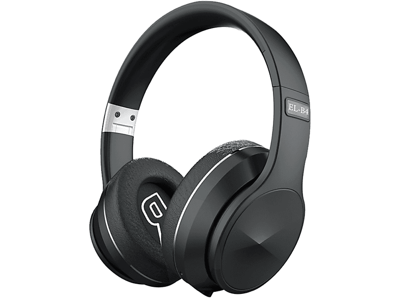 SYNTEK Eisenhaltig kabelloses Bluetooth-Headset - Kopfbügel faltbar, Bass-Stereoklang, Over-ear Bluetooth-Kopfhörer Bluetooth schwarz