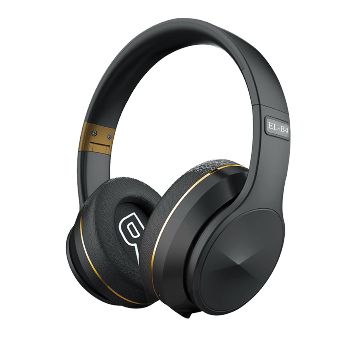 SYNTEK Schwarzgold kabelloses Bluetooth-Headset Bluetooth Bass-Stereoklang, - Kopfbügel Over-ear faltbar, Eisenhaltig Bluetooth-Kopfhörer