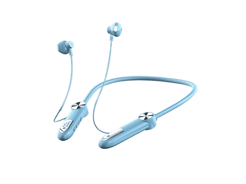 SYNTEK Bluetooth um den Hals Smart Digital Sport Bluetooth Headset, In-ear Bluetooth Kopfhörer Bluetooth blau