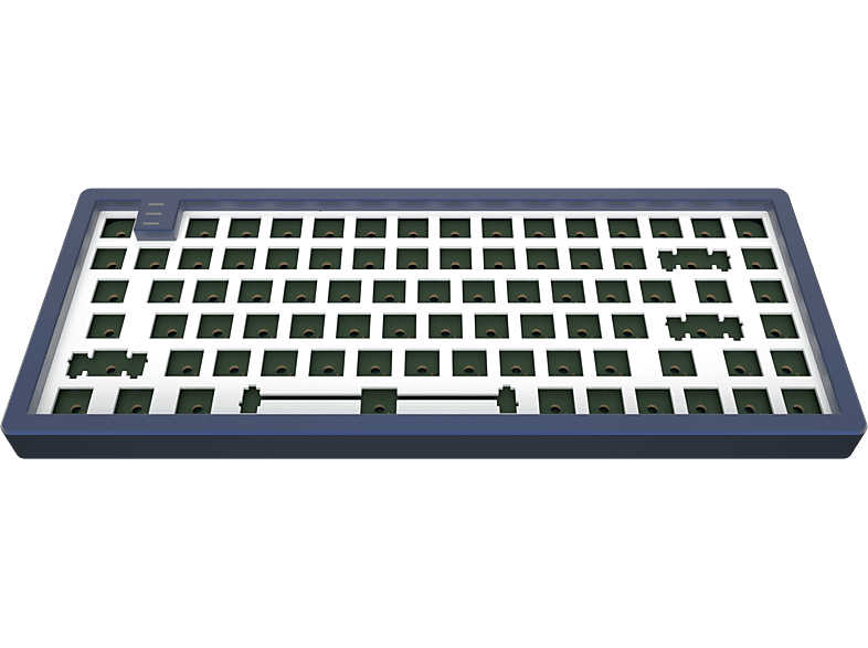 DARK Navy Aluminium - Gaming Tastatur, Barebones, KD83A Blue LTD Mechanisch PROJECT