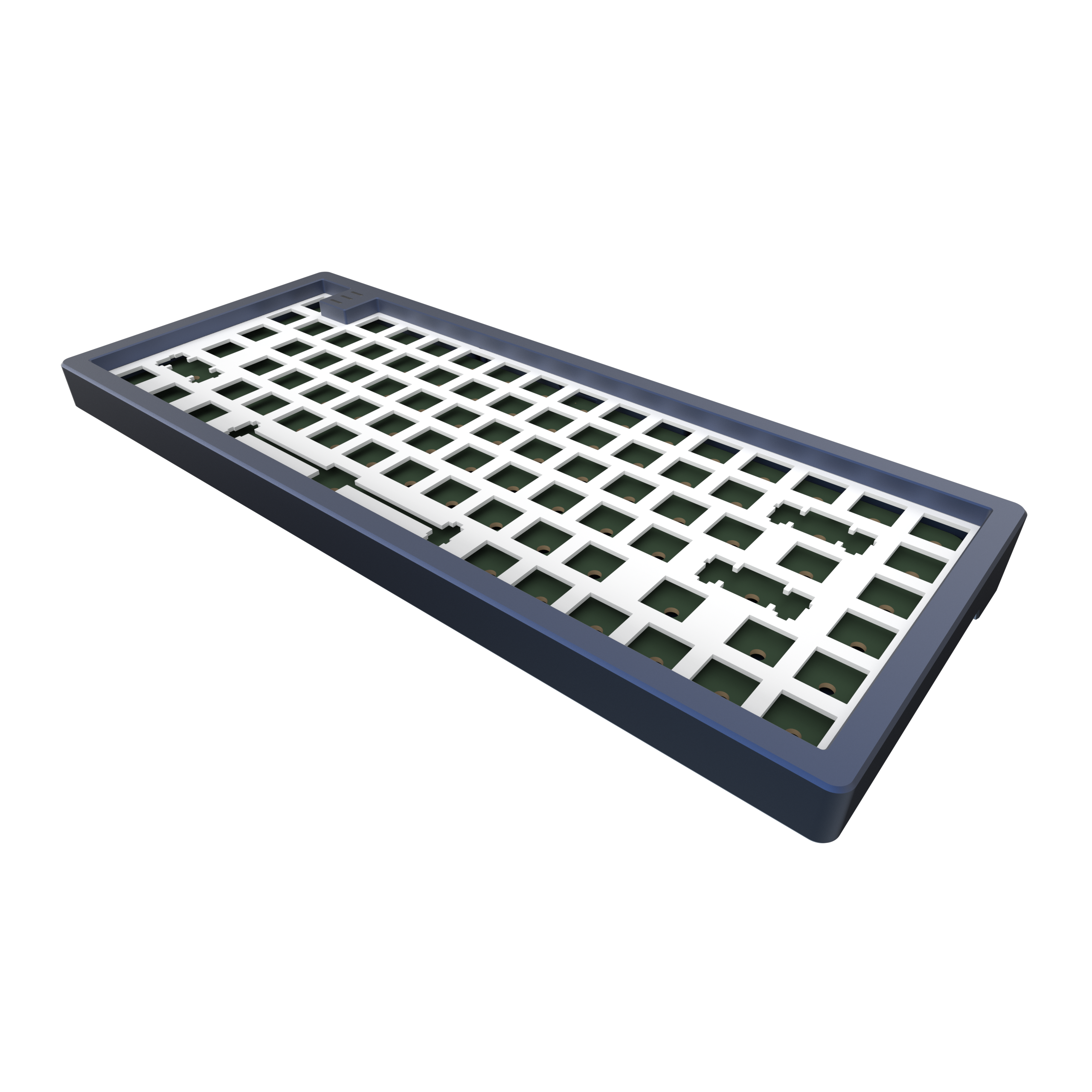 Blue KD83A PROJECT Navy Aluminium Mechanisch Gaming LTD Tastatur, Barebones, - DARK