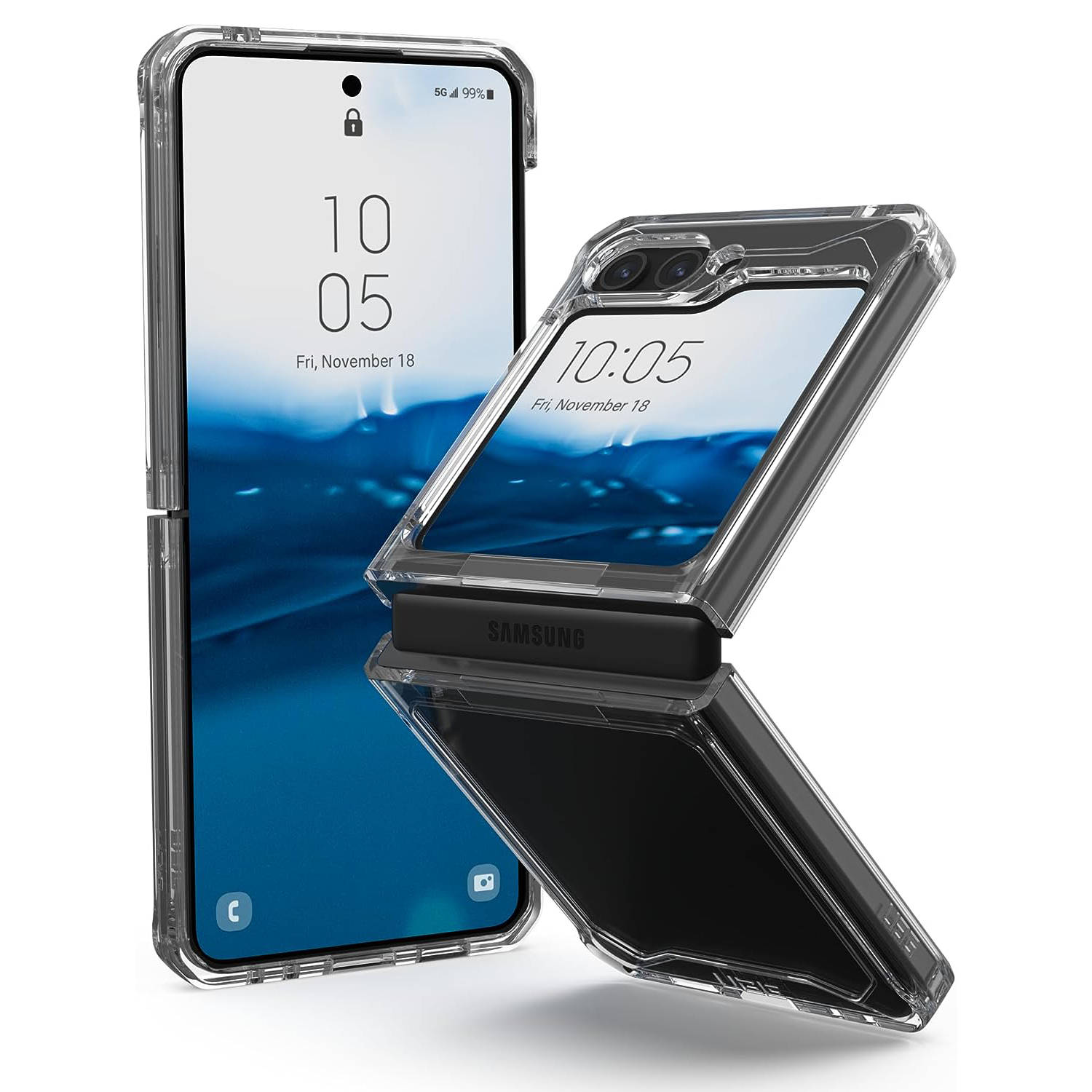 Samsung, Backcover, Plyo, (transparent) GEAR Flip5 ice Galaxy ARMOR Z URBAN 5G,