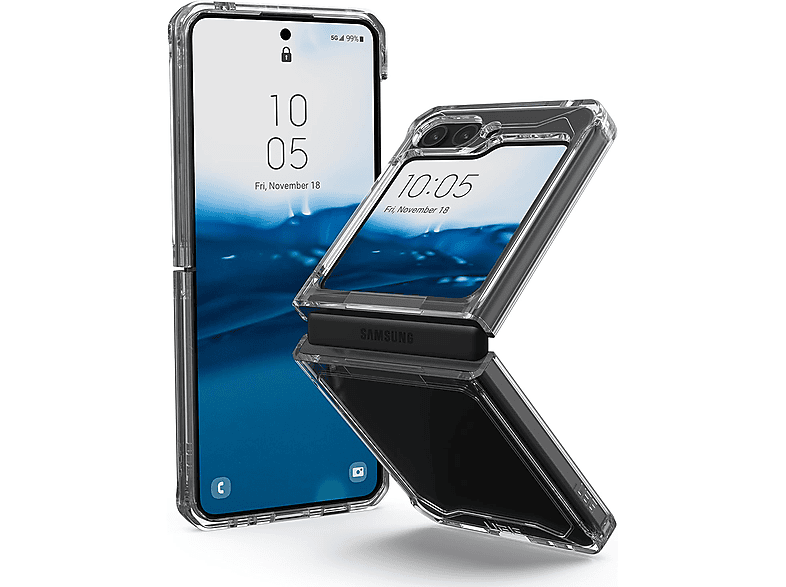 URBAN ARMOR GEAR Plyo, Backcover, Samsung, Galaxy Z Flip5 5G, ice (transparent)