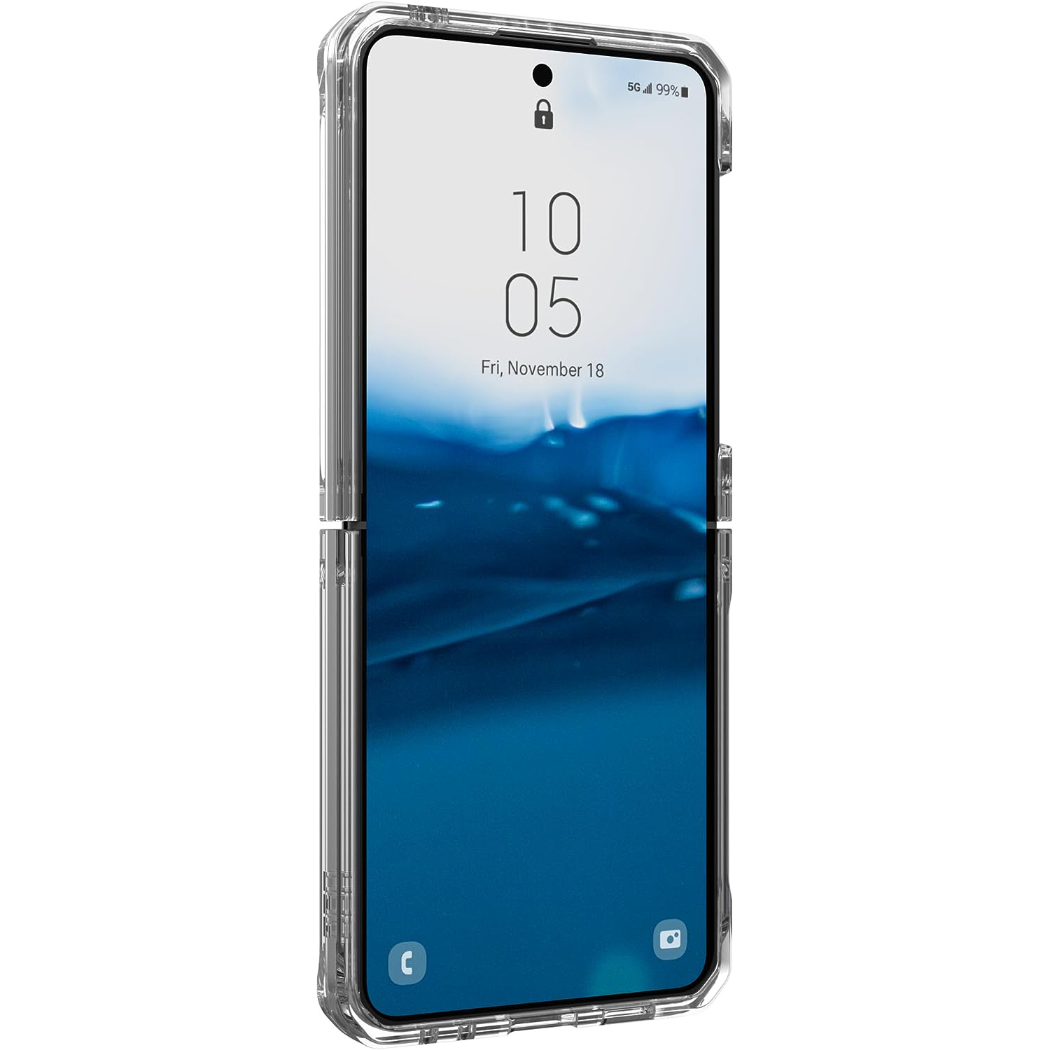 URBAN ARMOR ice Samsung, Galaxy Flip5 Plyo, Z GEAR Backcover, 5G, (transparent)