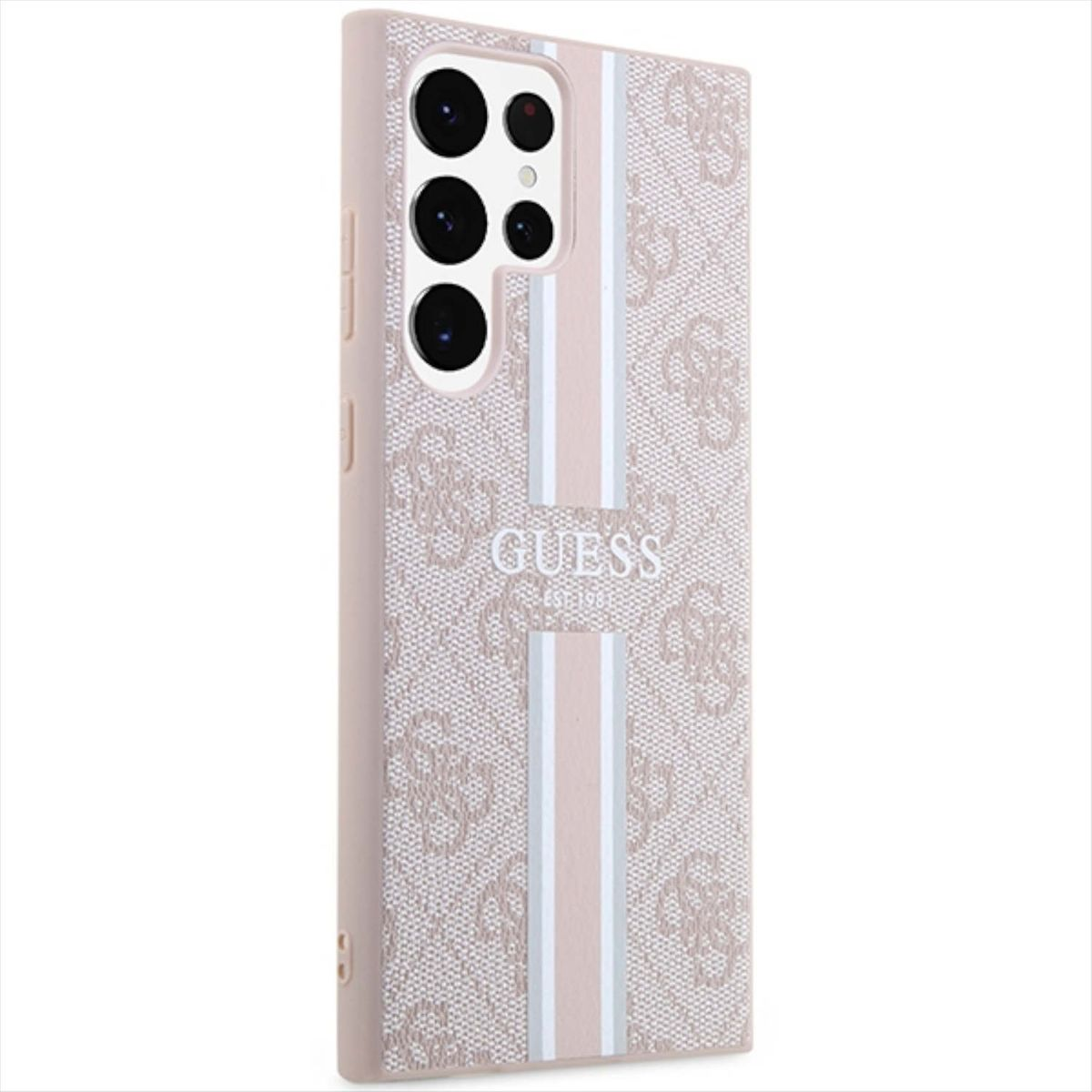 GUESS Printed Galaxy Backcover, Samsung, Collection Stripe Pink S23 Ultra, Hülle