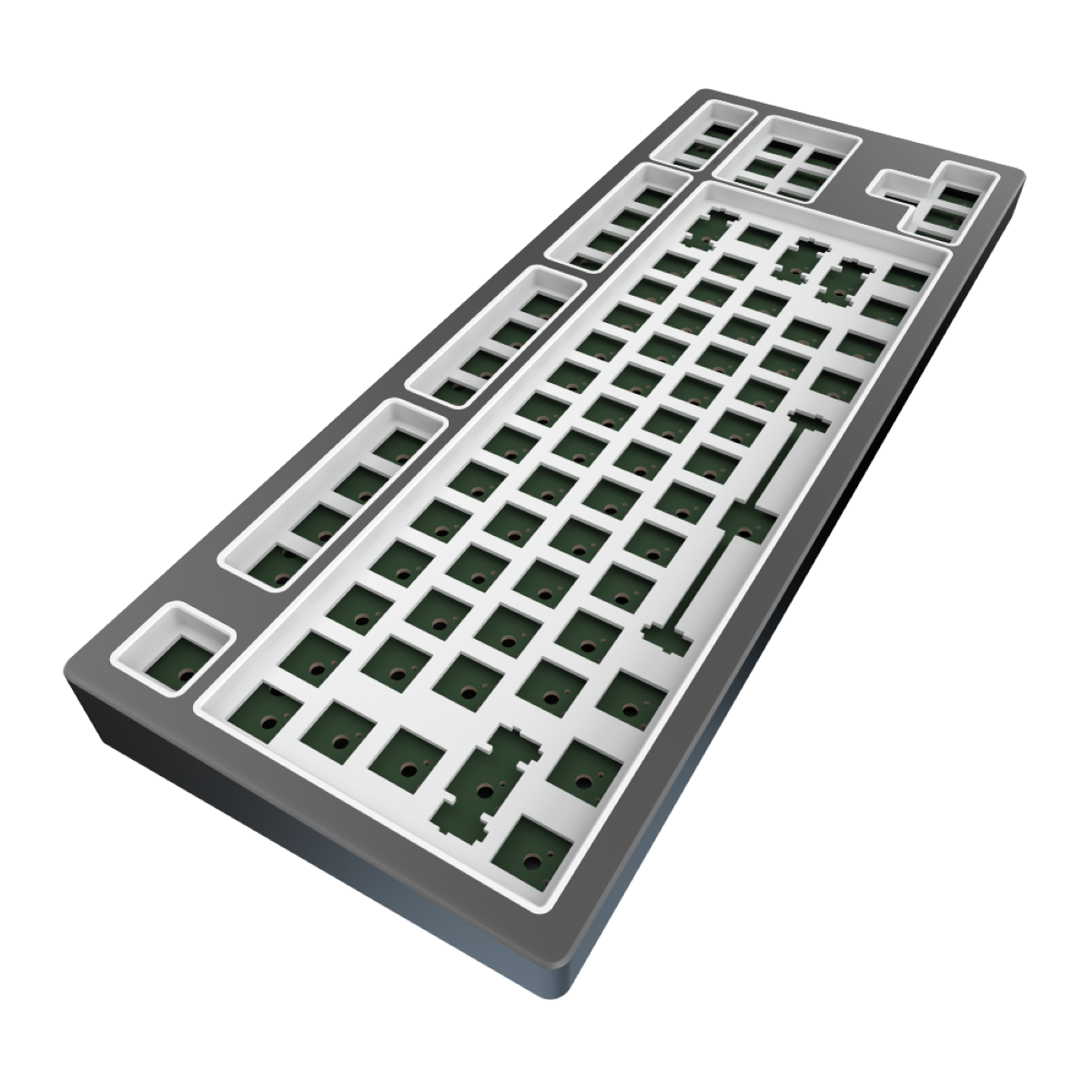 - Aluminum Barebones, LTD PROJECT Mechanisch Tastatur, Grey Gaming DARK KD87B
