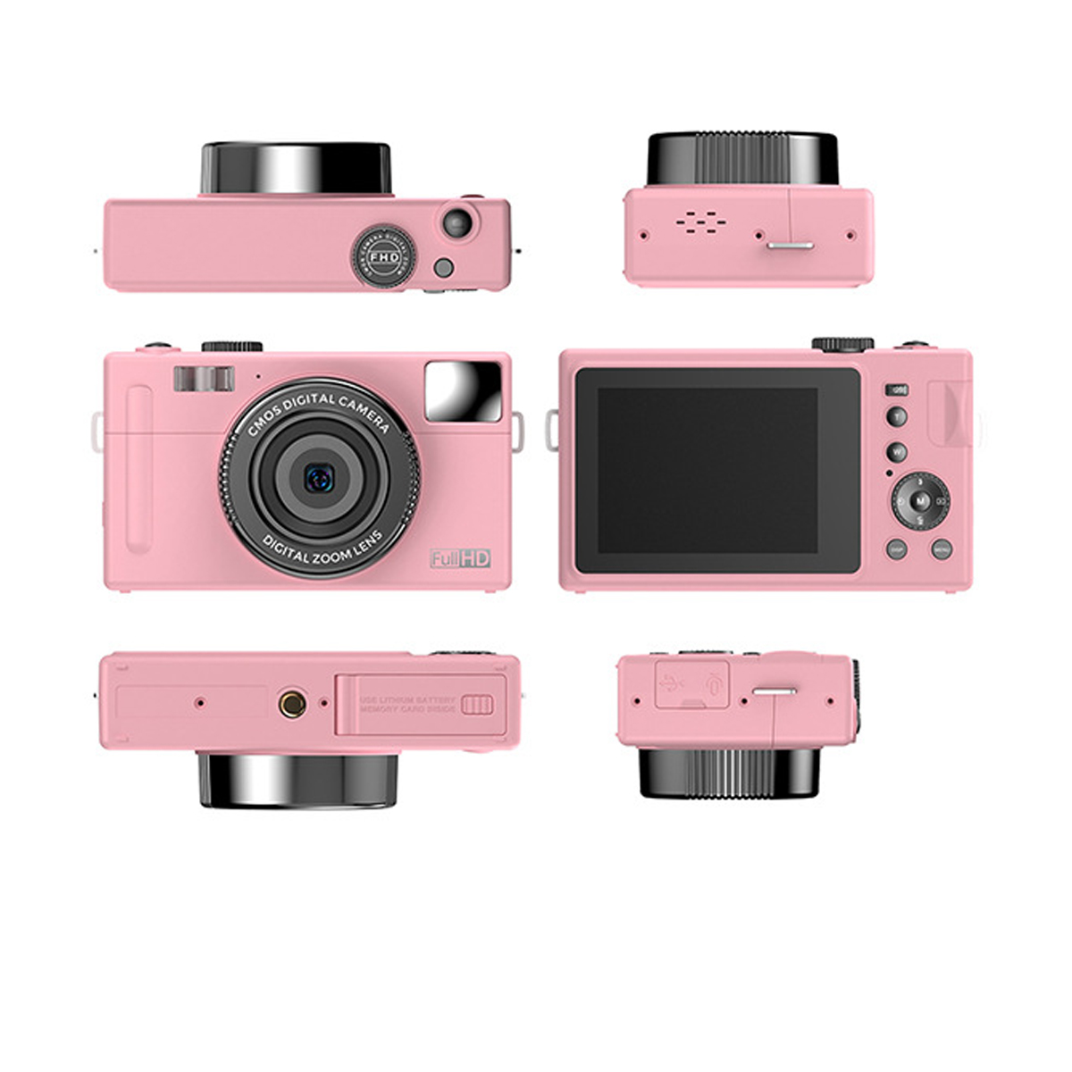 SYNTEK Hochauflösende Mehrere Digitalkamera Filtereffekte, rosa, - LCD Stabilisierung elektronische Digitalkamera