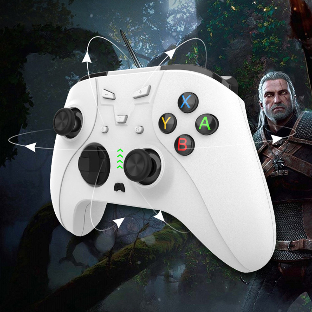 RESPIEL Bluetooth, Sechs-Achsen-Gyroskop Zwillingsmotoren, für Turob, Gamepad Controller switch,