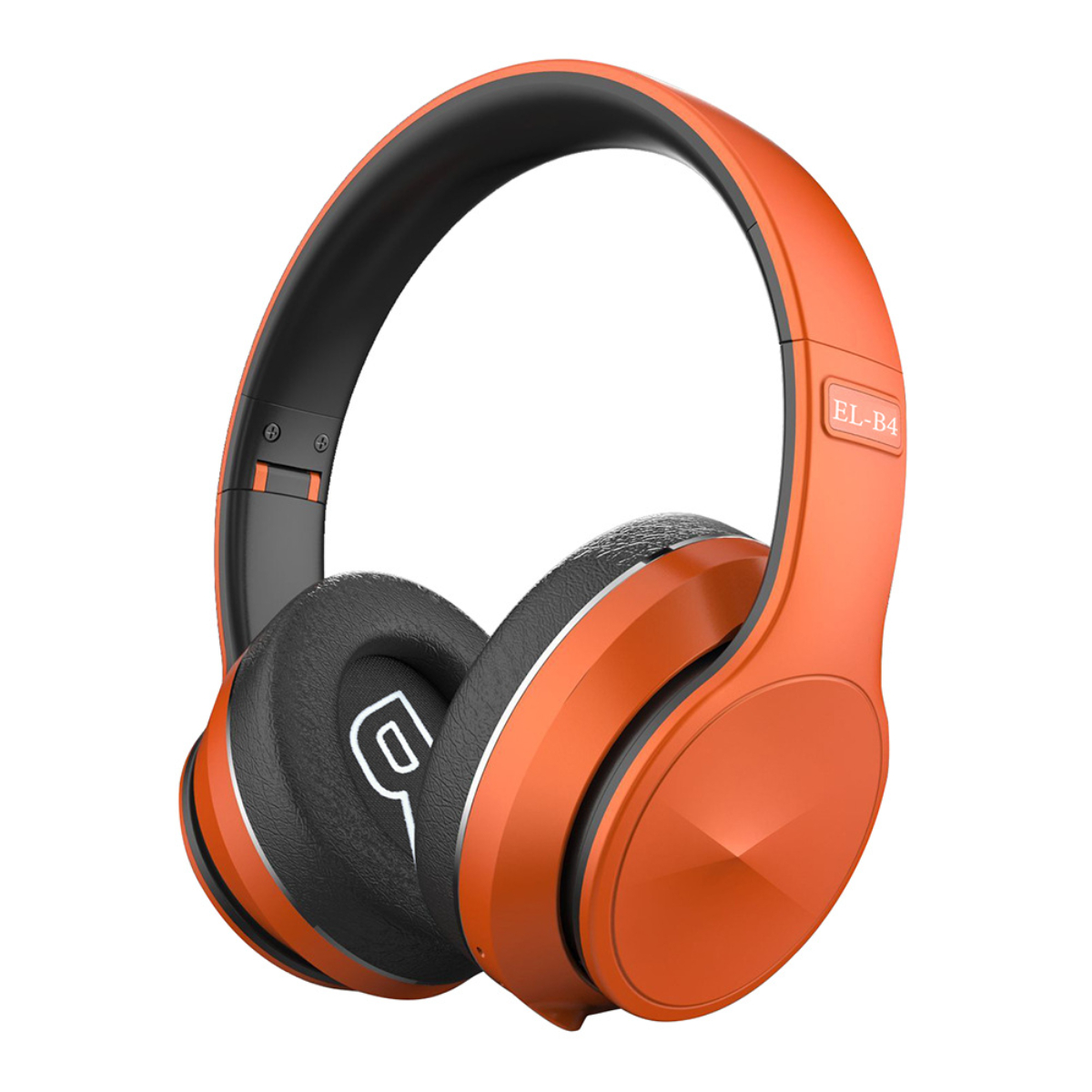 SYNTEK Orange kabelloses Bluetooth-Headset - Bluetooth-Kopfhörer Over-ear Bass-Stereoklang, Kopfbügel Bluetooth orange faltbar