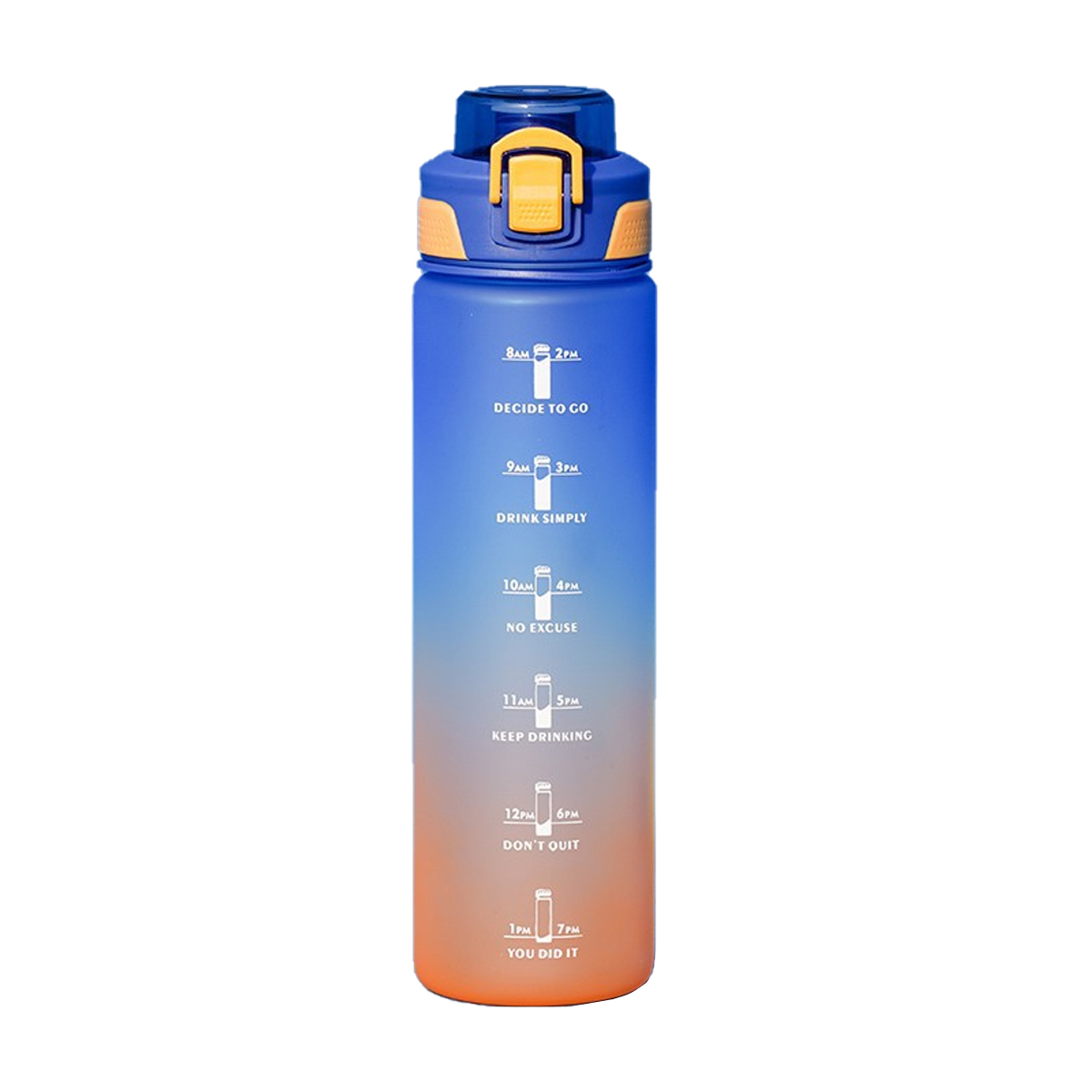 Sportbecher, Trinkflasche LEIGO Getränke Wasserflasche, mit Zeitskala, 800ML Wasserflasche