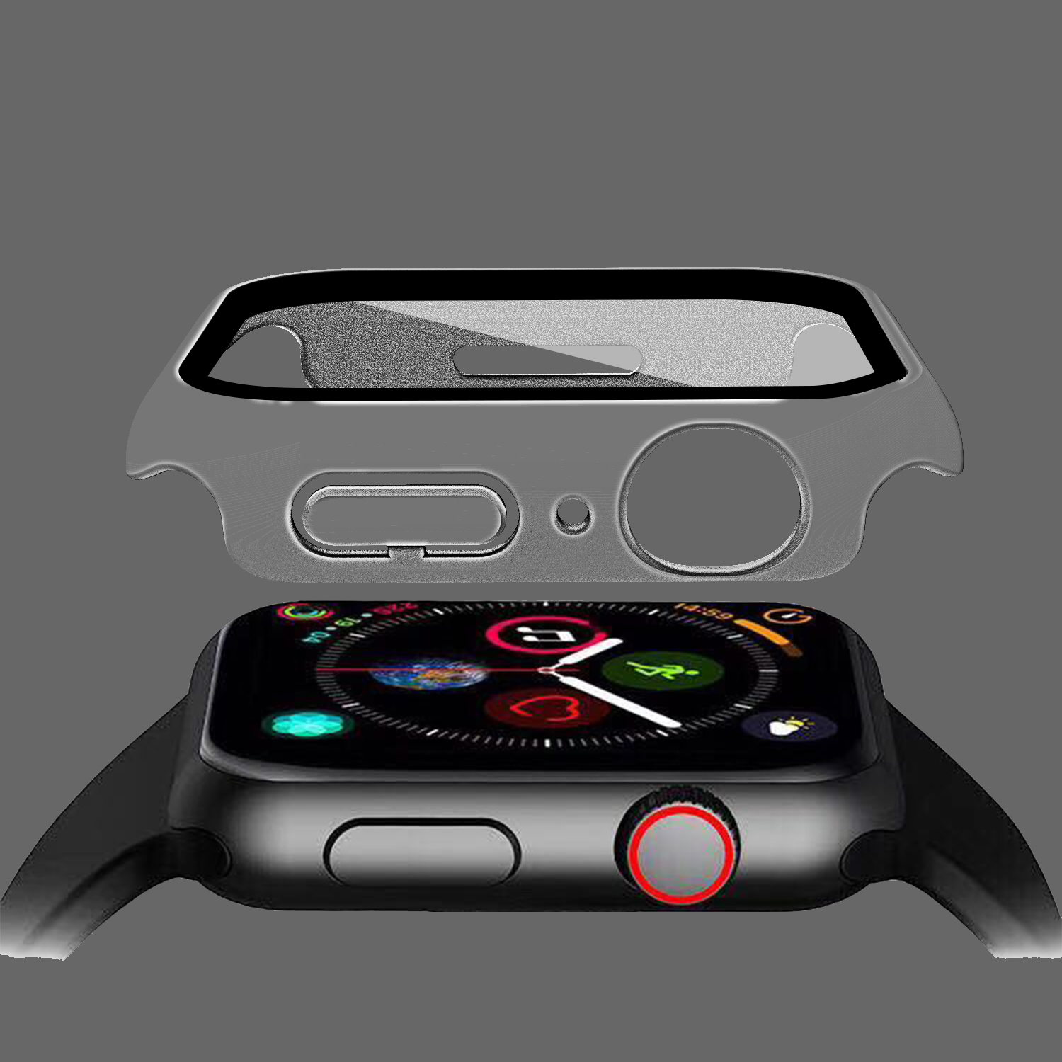 Uhrengehäuse(für INF Watch Displayschutzfolie mit Apple 7) Smartwatch-Gehäuse