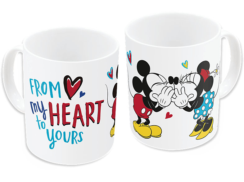 Minnie & Mickey Mouse Love Tasse, 325 ml