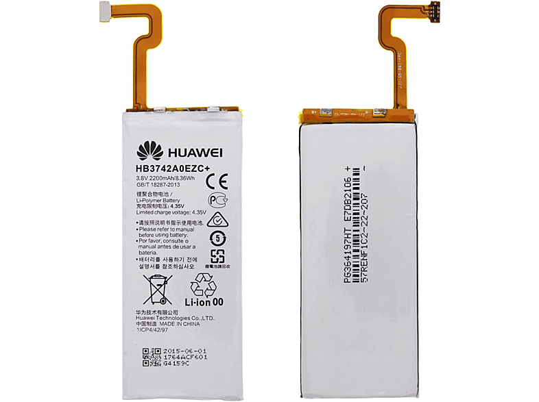 HB3742A0EZC Li-Ion 2200mAh HUAWEI Handy-/Smartphoneakku,