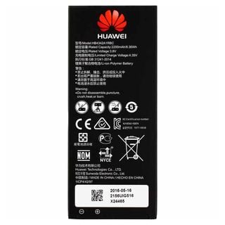 HUAWEI Akku Honor 4a Y5II/Y6/Y6II Ascend HB4342A1RBC Li-Ion Handy-/Smartphoneakku, 3.8 Volt, 2200 mAh