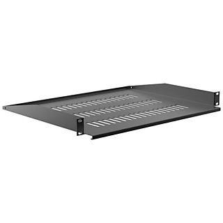 Rack  - 110-0191 Bandeja fija para Armario Rack 19", 380mm, Altura 1U KIMEX, Negro