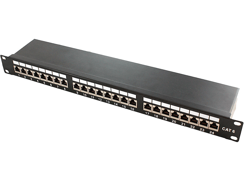 Rack  - 110-0199  Patch Panel para Armario Rack 19"- 24 Puertos RJ45 Cat.6 KIMEX