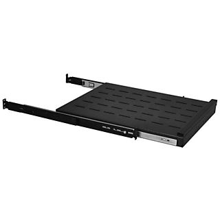 Rack  - 110-0190 Bandeja extraíble para teclado para Armario Rack 19" - Altura 1U KIMEX, Negro