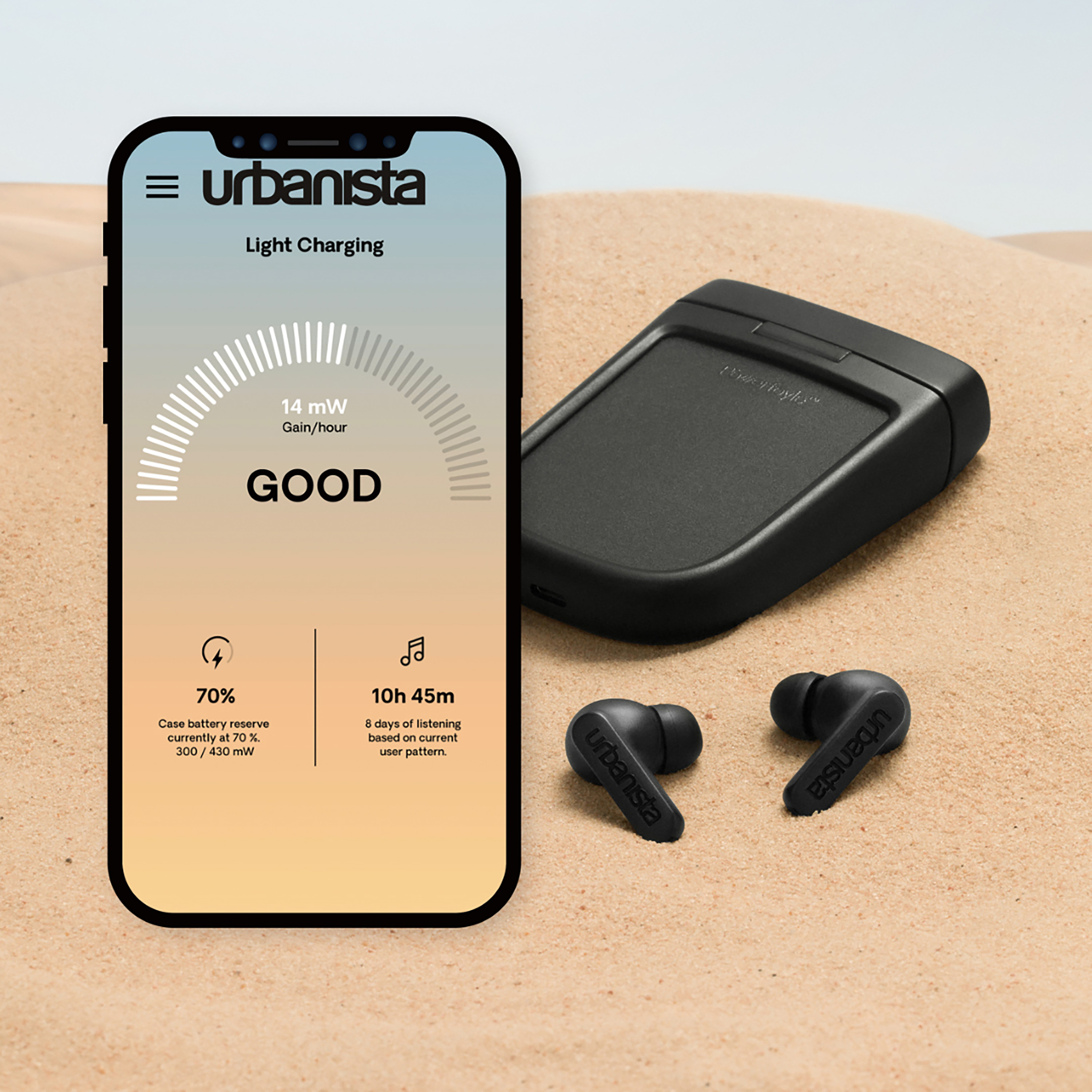 URBANISTA Headphones - Desert Phoenix, In-Ear Rose Wireless Bluetooth In-ear