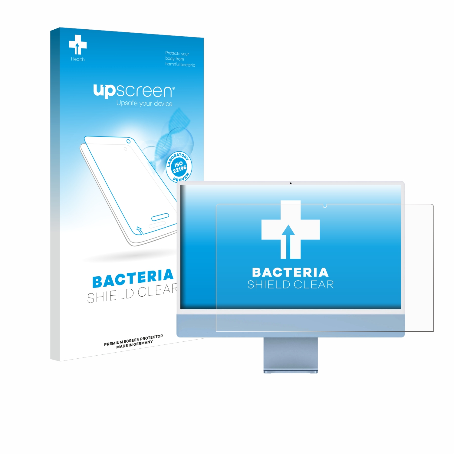 UPSCREEN antibakteriell klare Schutzfolie(für Apple iMac M1 24\