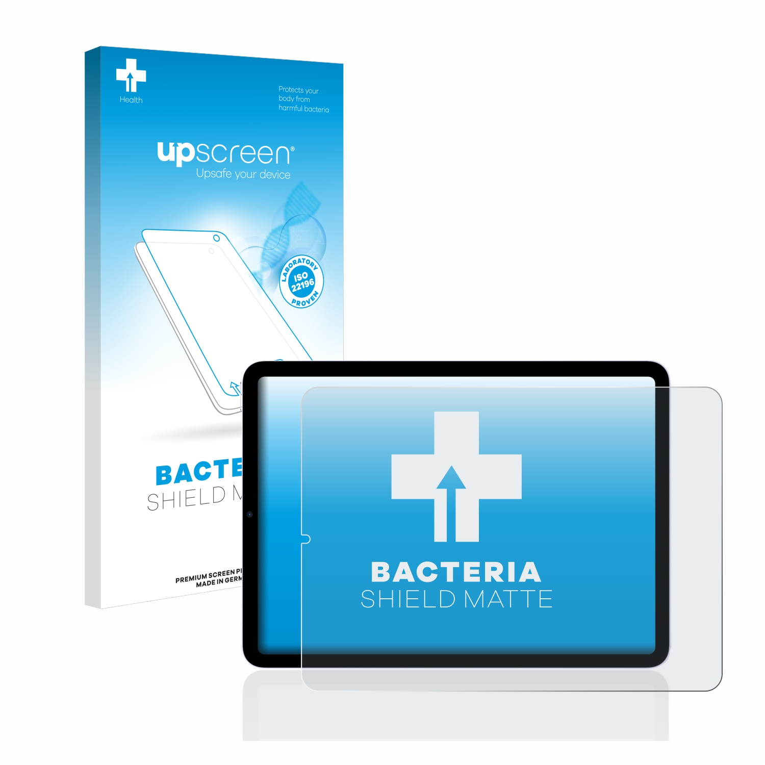antibakteriell Schutzfolie(für matte 2022 UPSCREEN Cellular iPad 5 (5. Apple WiFi Gen.)) Air entspiegelt