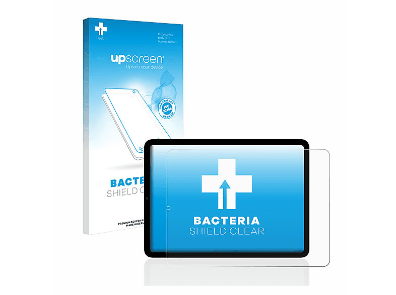 UPSCREEN antibakteriell klare Schutzfolie(für Apple iPad Air 5 WiFi Cellular 2022 (5. Gen.))