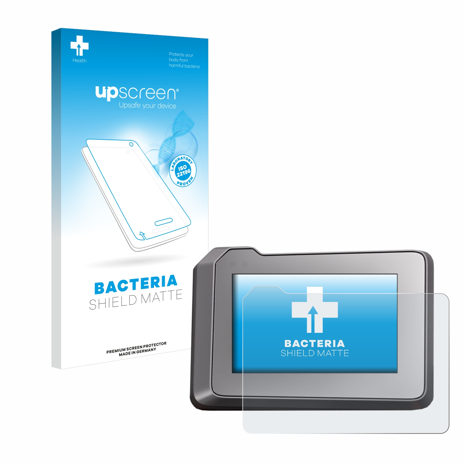 UPSCREEN antibakteriell matte Schutzfolie(für entspiegelt TFT-Display 7\
