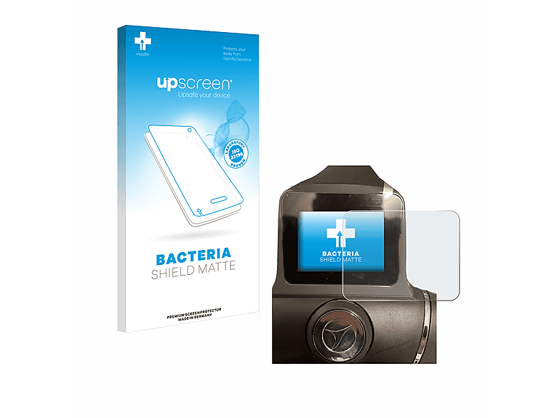 UPSCREEN antibakteriell entspiegelt matte Schutzfolie(für Motocaddy M1 DHC Electric Trolley) | Navi-Taschen & -Schutzfolien