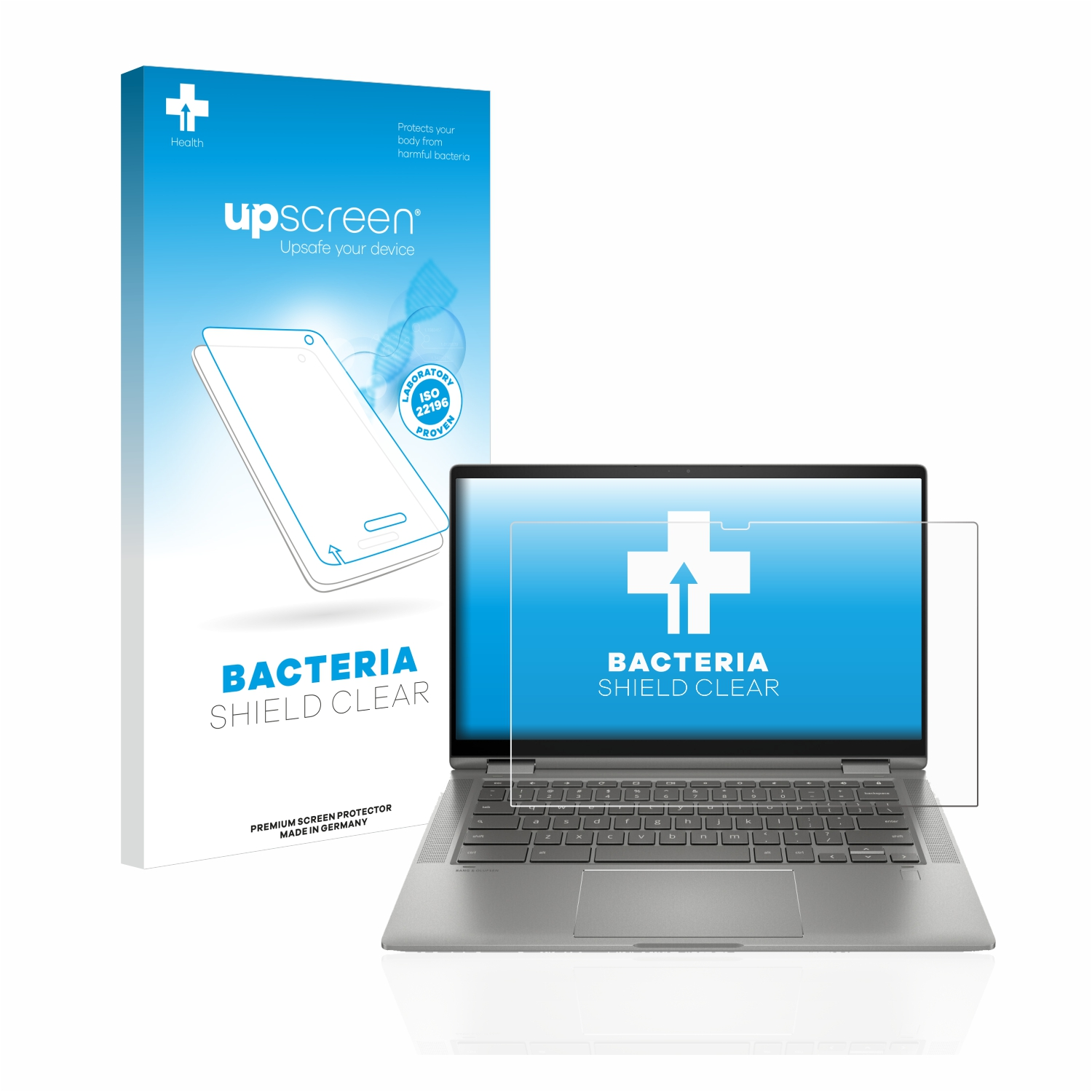 Schutzfolie(für Chromebook UPSCREEN HP klare antibakteriell x360 14c)