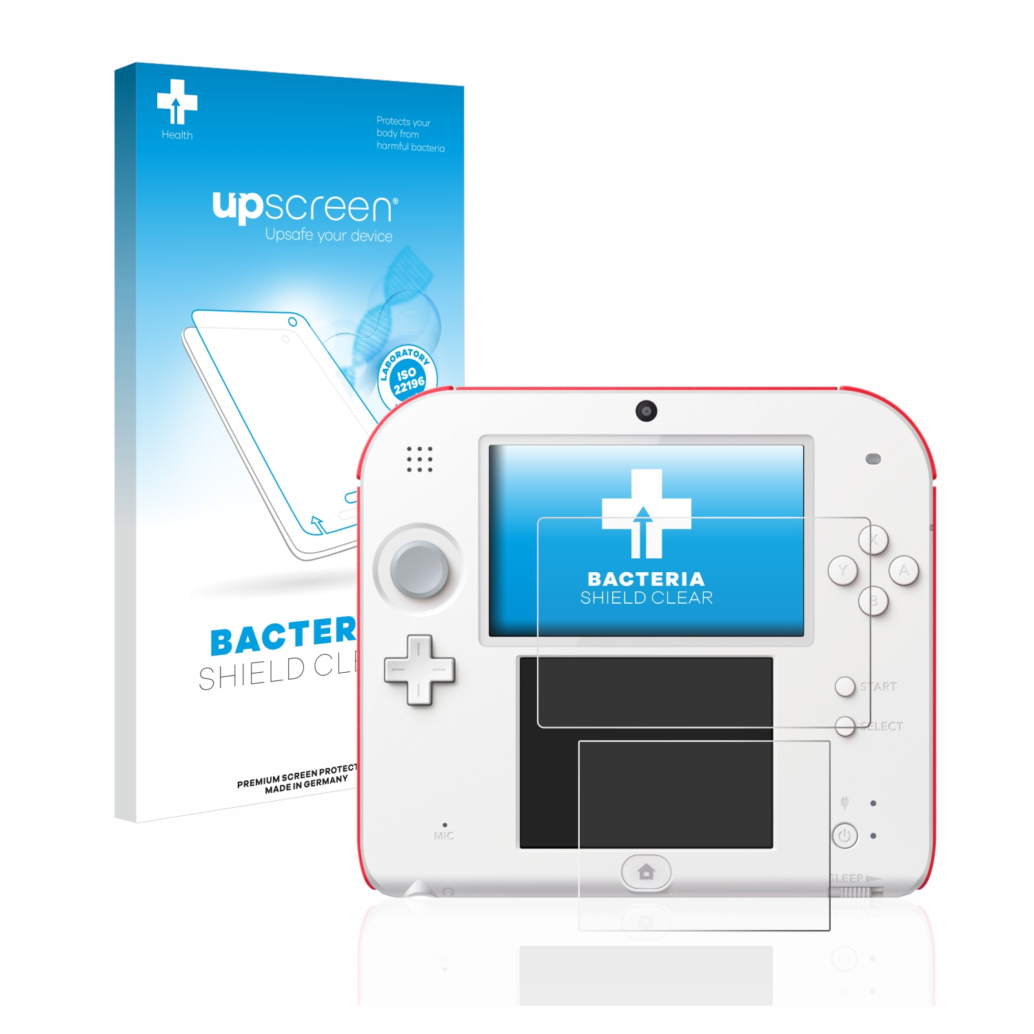 antibakteriell UPSCREEN 2DS) Nintendo klare Schutzfolie(für