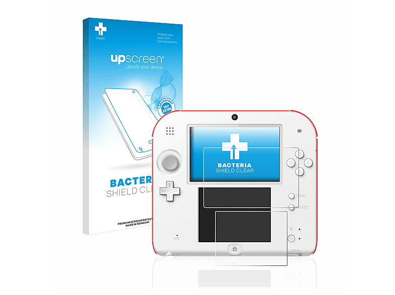 antibakteriell UPSCREEN 2DS) Nintendo klare Schutzfolie(für