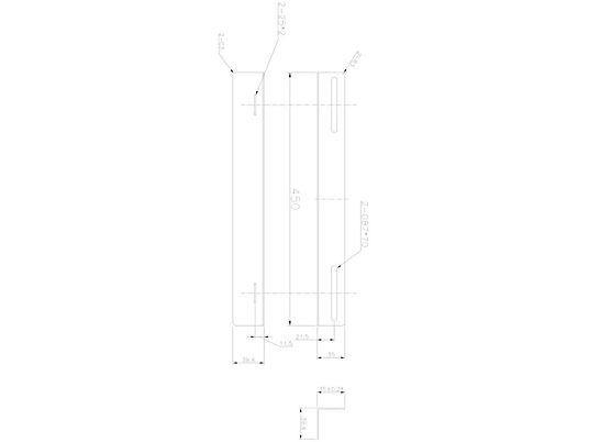 Rack  - 110-0186 Par de guías fijas para Rack de pared 19", Longitud 450mm KIMEX, Negro