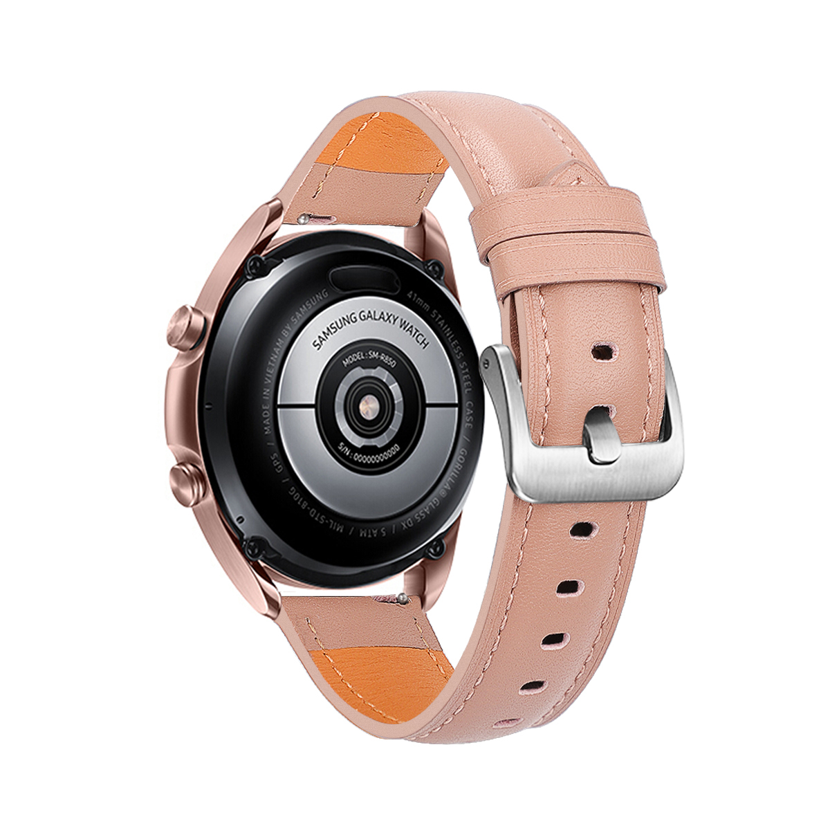 INF Lederarmband für Samsung Galaxy Watch 3, Ersatzarmband