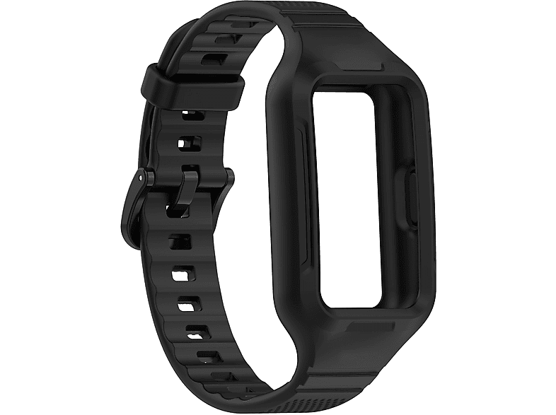 INF Huawei Band 8,7,6 8,7,6, Band integriertes Ersatzarmband, Schwarz Texturarmband, Universelles Huawei