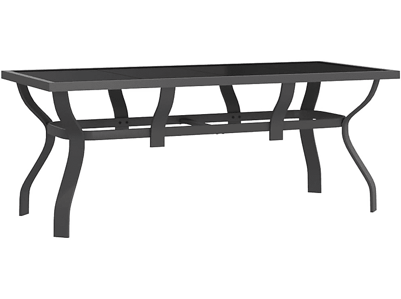 Schwarz Grau Gartentisch, und VIDAXL 318771