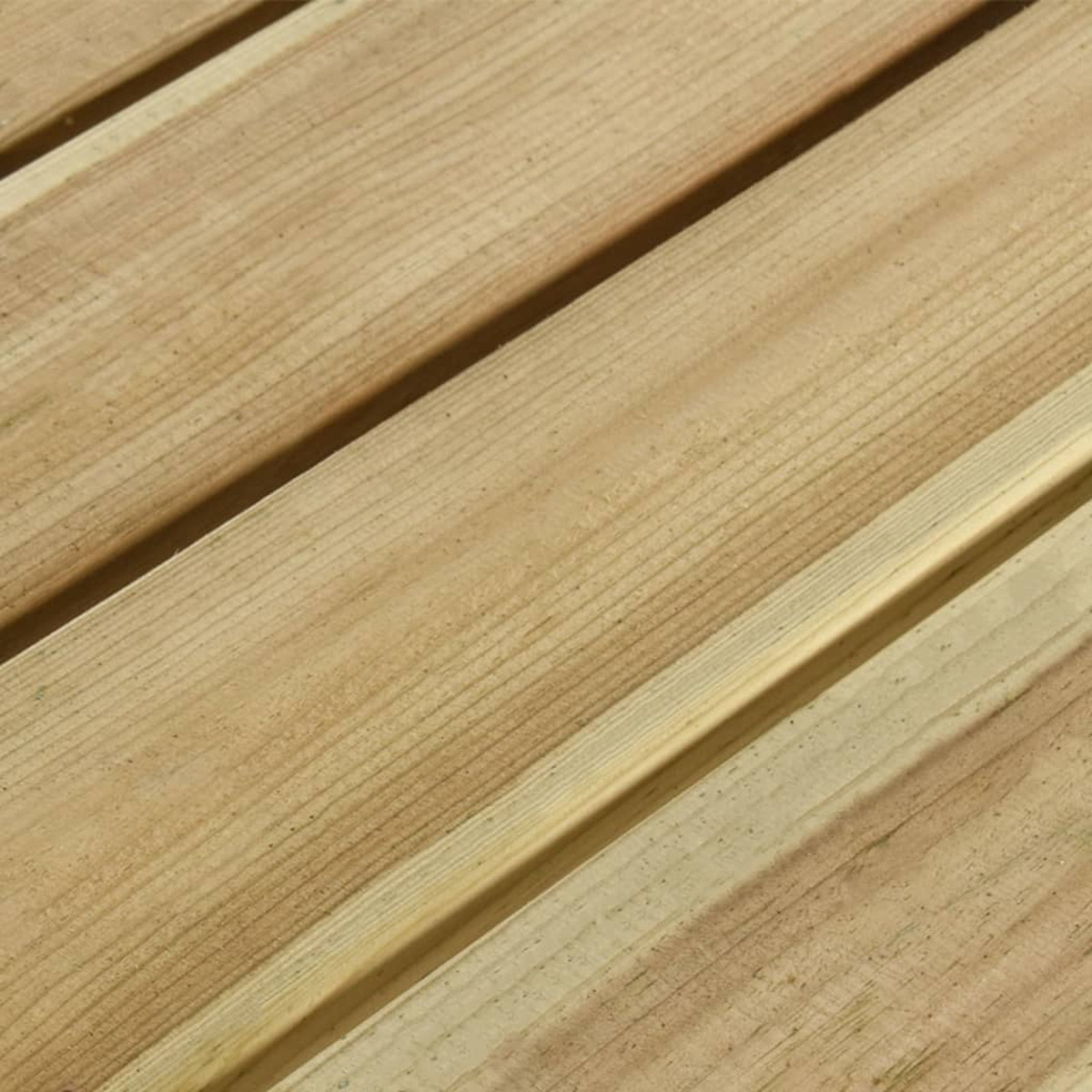 Nahaufnahme von Holzbrettern, die die Maserung und die Oberfläche zeigen.