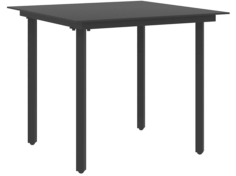 VIDAXL 313109 Gartentisch, Schwarz