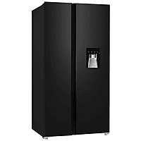 MediaMarkt RESPEKTA AC178BSWS-18 Amerikaanse koelkast Black Steel aanbieding