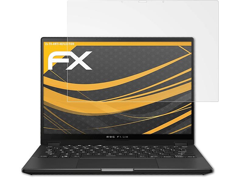 ATFOLIX 2x FX-Antireflex Displayschutz(für Asus ROG Flow X13 (2023))