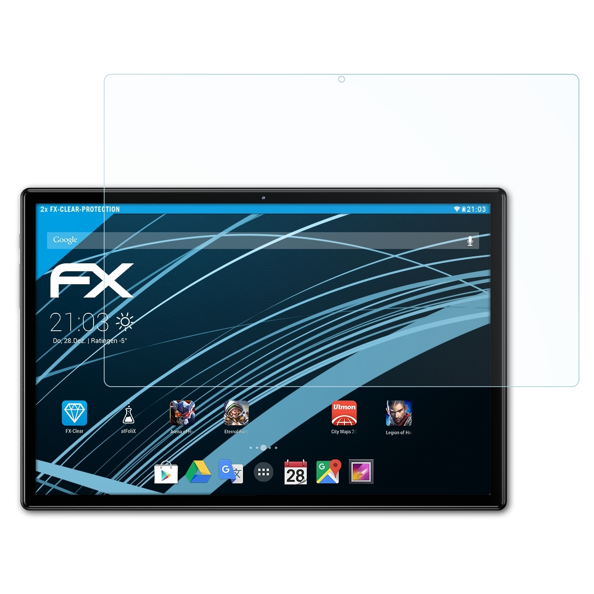 ATFOLIX 2x X FX-Clear Pro) Chuwi Hi10 Displayschutz(für