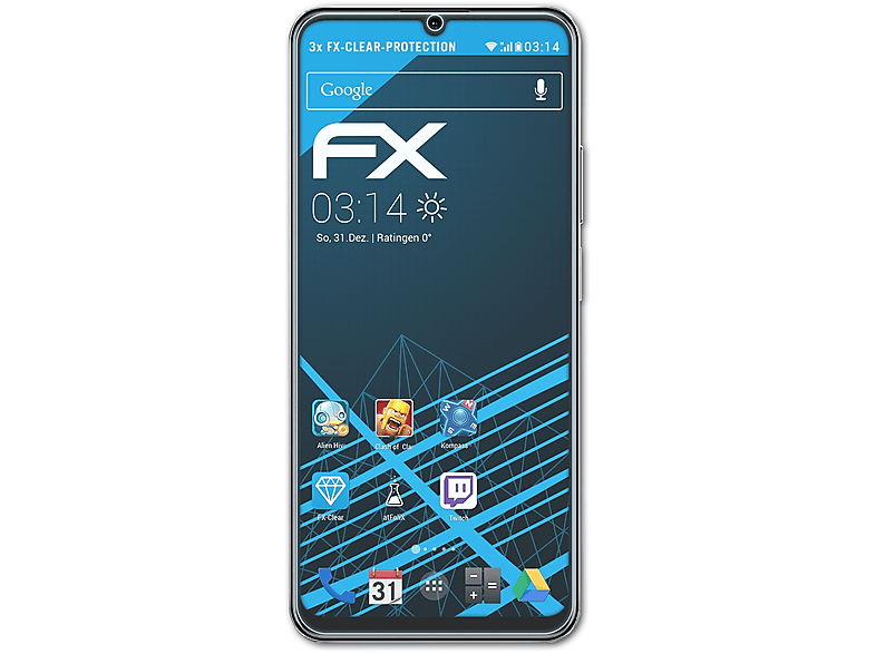 ATFOLIX 3x FX-Clear Displayschutz(für Realme C53)