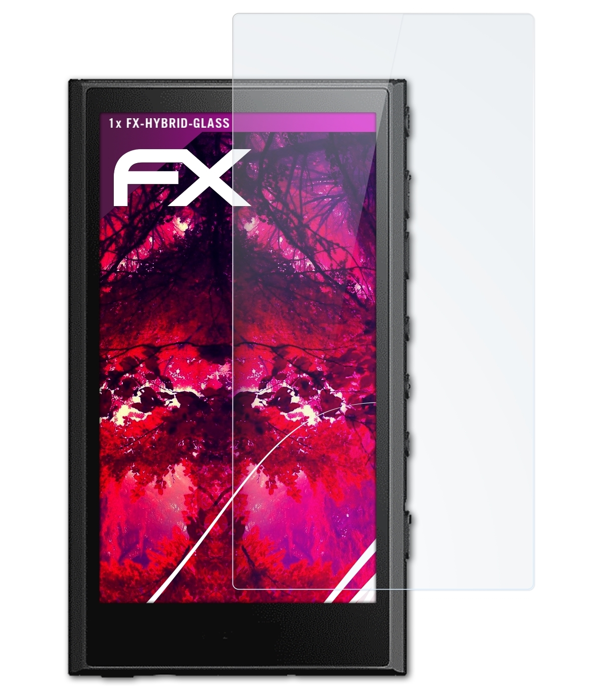 ATFOLIX FX-Hybrid-Glass Schutzglas(für Sony Walkman NW-A306)