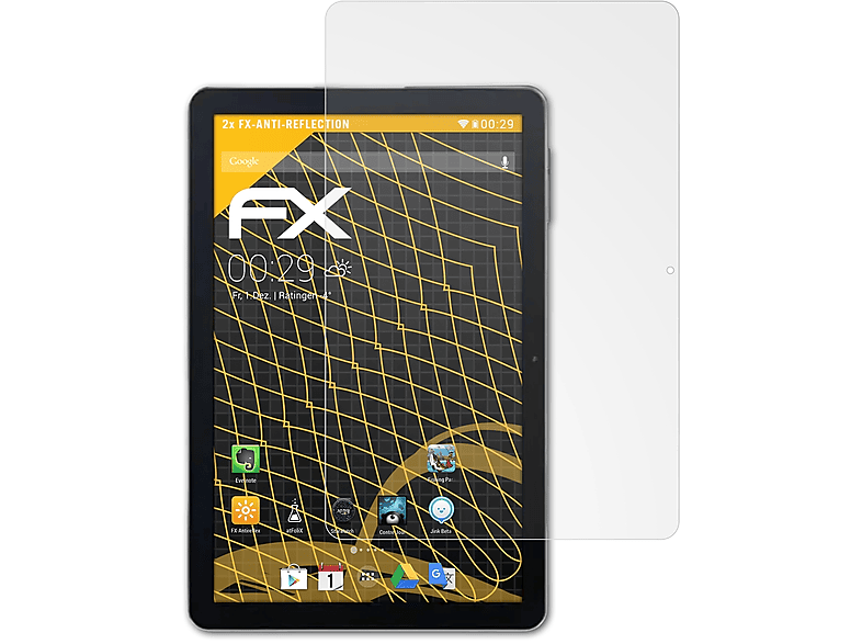 ATFOLIX 2x FX-Antireflex Displayschutz(für Oscal Pad 70)