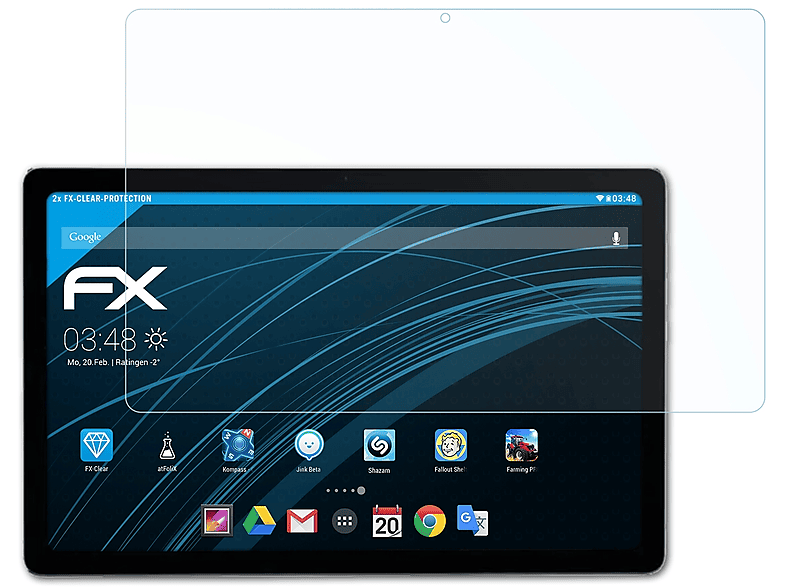 ATFOLIX 2x FX-Clear Displayschutz(für Hotwav Pad 8)