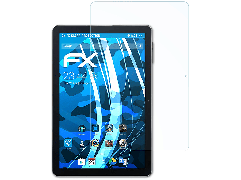ATFOLIX 2x FX-Clear Displayschutz(für Oscal Pad 70)