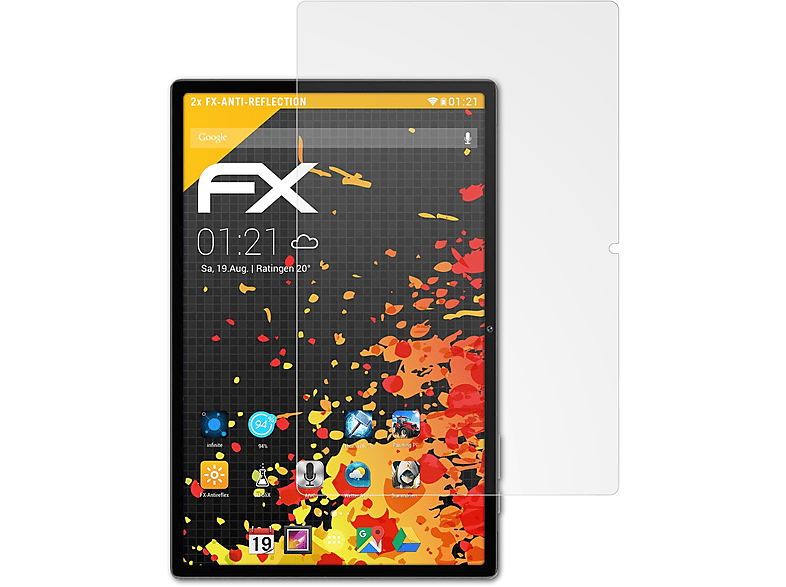 ATFOLIX 2x FX-Antireflex Displayschutz(für Oukitel OKT3)