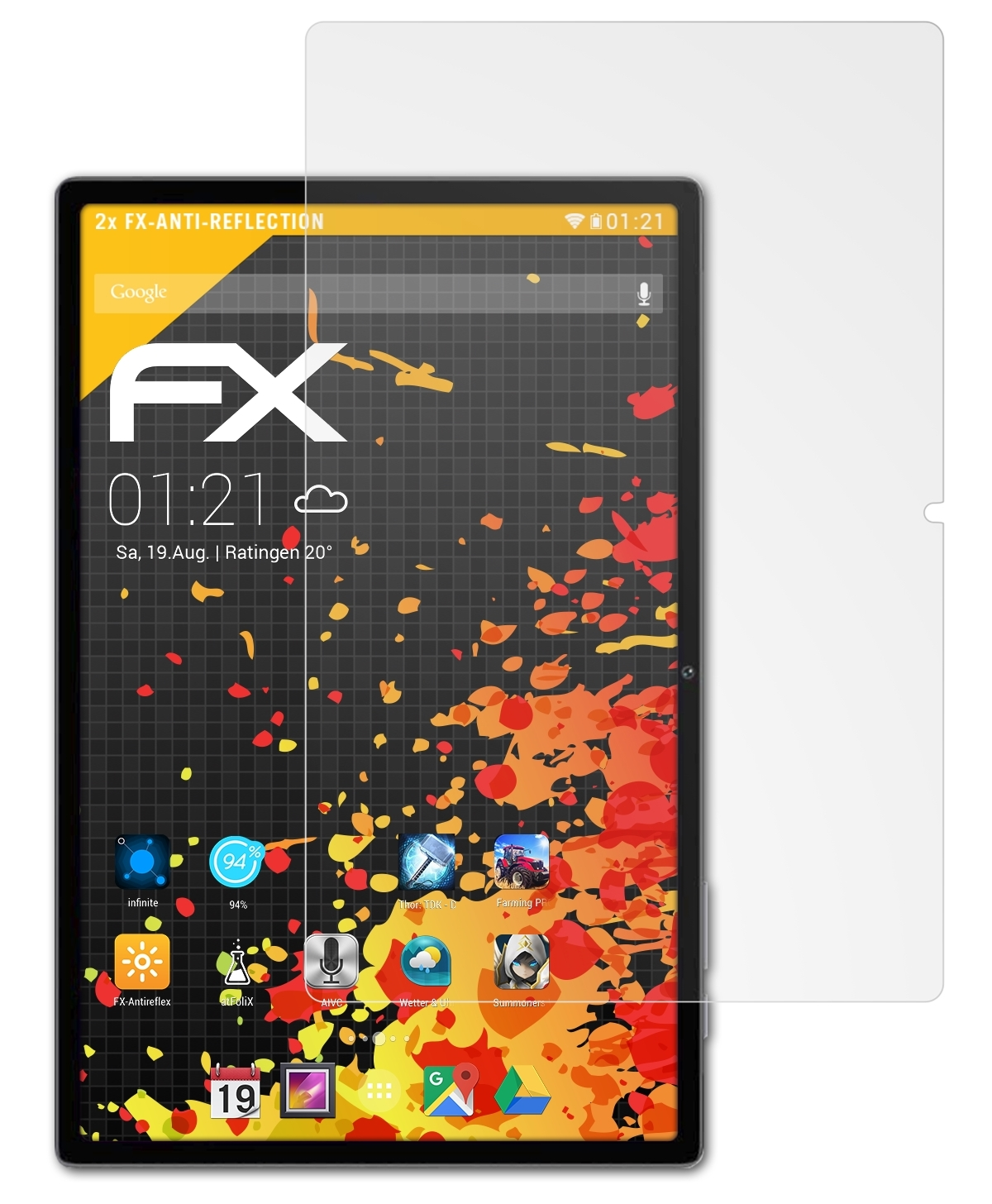 FX-Antireflex 2x Oukitel ATFOLIX Displayschutz(für OKT3)