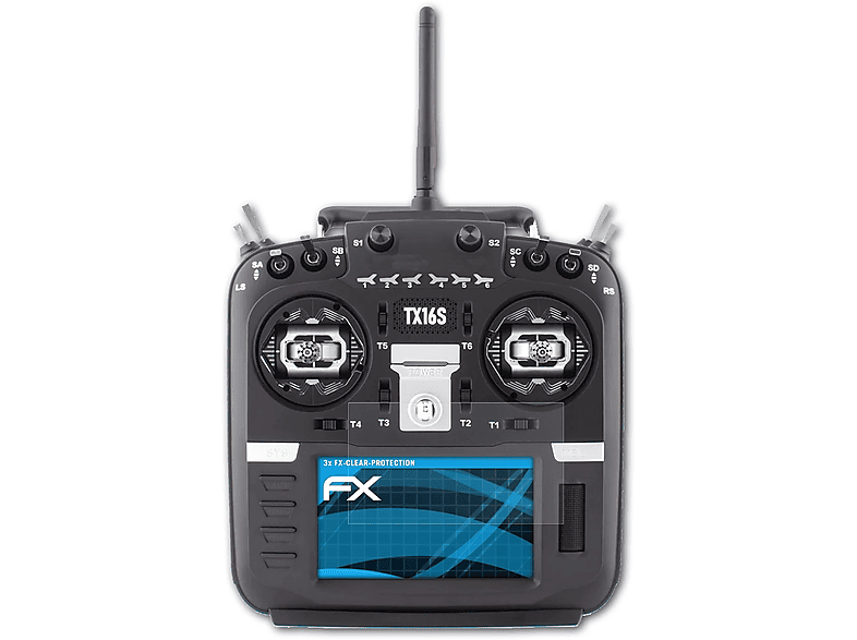 ATFOLIX Displayschutz(für Mark FX-Clear II) 3x TX16S Radiomaster